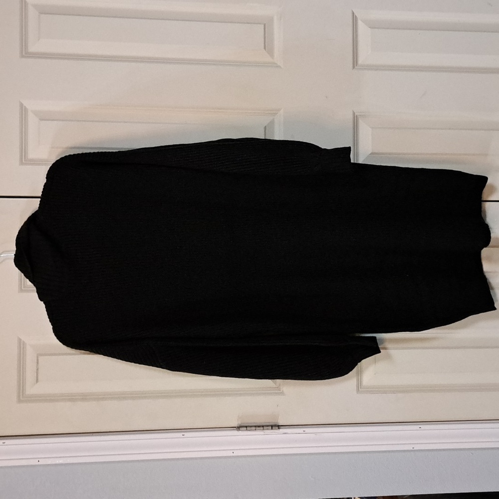 Belle Kim Gravel Black Turtleneck Sweater Dress - Picture 3 of 4